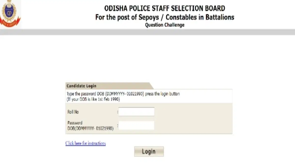 Odisha Police Constable Answer Key 2024 (Released): Objection Window Link, Instructions