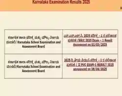 Karnataka SSLC Result 2025 (Today): Scorecard Link Soon