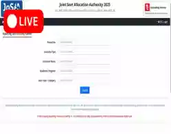 JoSAA Round 1 Cutoff 2025 (Live Update): IIT, NIT, IIIT, GFTI