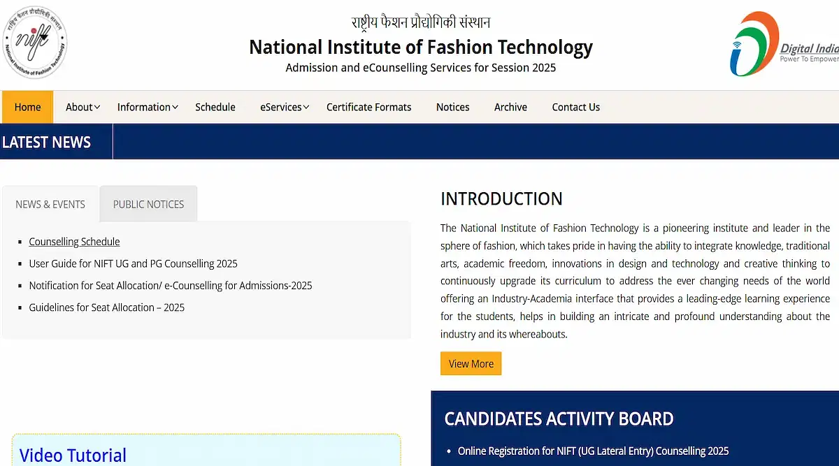 NIFT Round 1 Choice Filling 2025 Closes Today on July 4