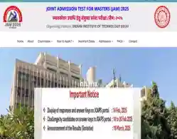 IIT JAM Response Sheet 2025 Expected Release Time