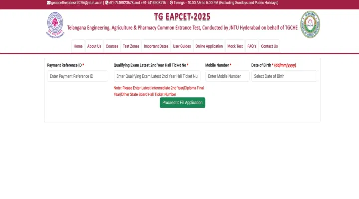 TS EAMCET 2025 Application Closes Today: Direct Link, Instructions
