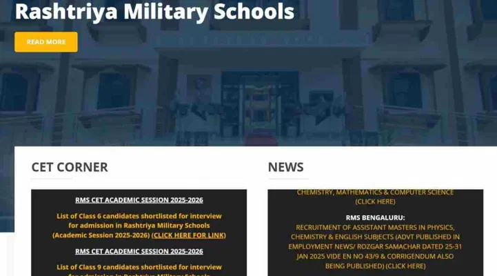 RMS CET December Result 2024 (Released): Check Scorecard for 6,9 Admission
