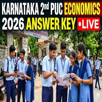 Karnataka 2nd PUC Economics 2026 Answer Key (OUT) LIVE: Answer Key; Detailed Analysis