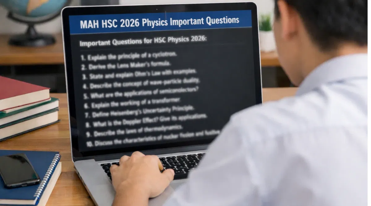 Maharashtra HSC Physics 2026 20 Most Important Questions for February 16 Exam Day