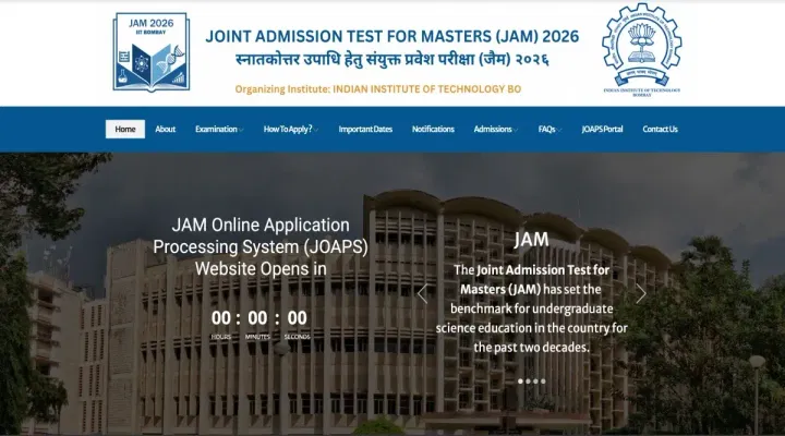 IIT JAM 2026 Application Form (Released): Direct Link, Instructions