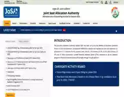JoSAA Round 1 Seat Allotment 2025 Release Date and Time