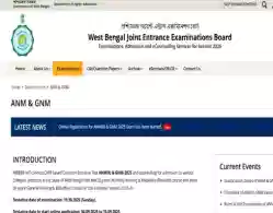 WB ANM GNM Application Form 2025 Last Date Today on September 15