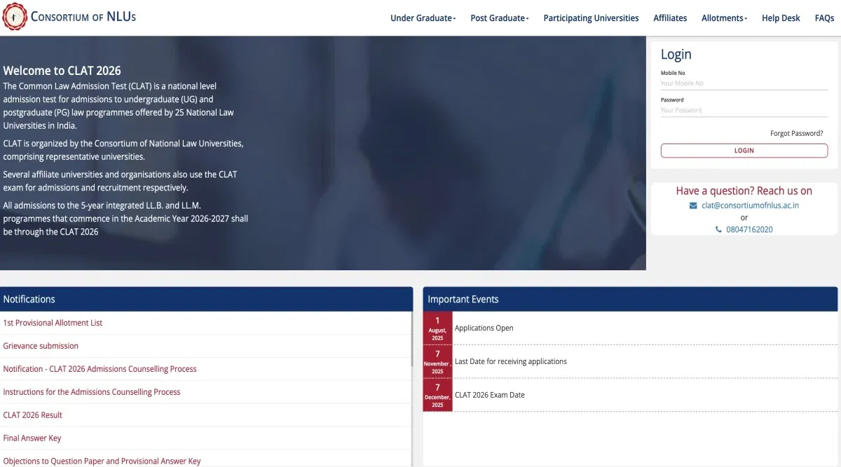 CLAT 2026 Seat Allotment Round 2 LIVE Updates: NLU Wise Cutoff PDF Link 