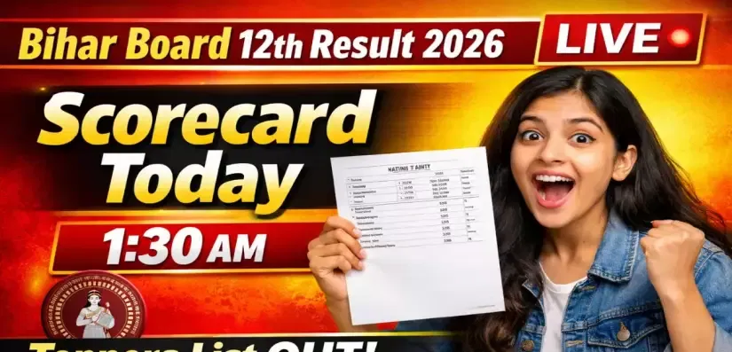 Bihar Board Inter Result 2026 LIVE Updates: Class 12 Scorecard Today at 1:30 AM, Toppers List