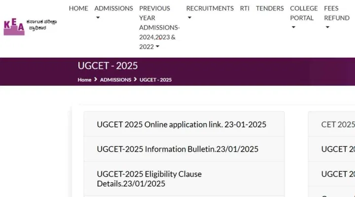 KCET Application Form 2025 (Released): Direct Link, Instructions