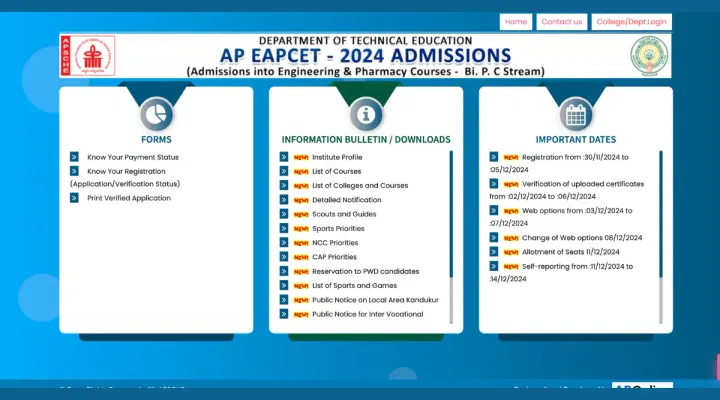 AP EAMCET BiPC Phase 1 Seat Allotment 2024 Release Date