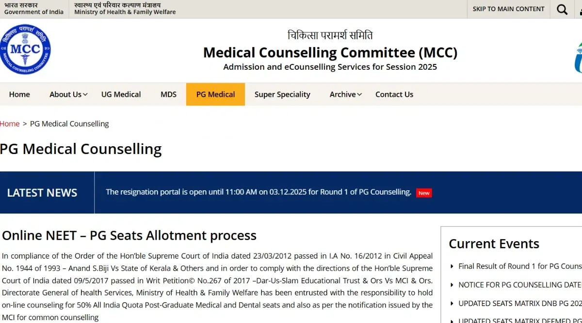 NEET PG Round 2 Counselling Registration 2025 Begins