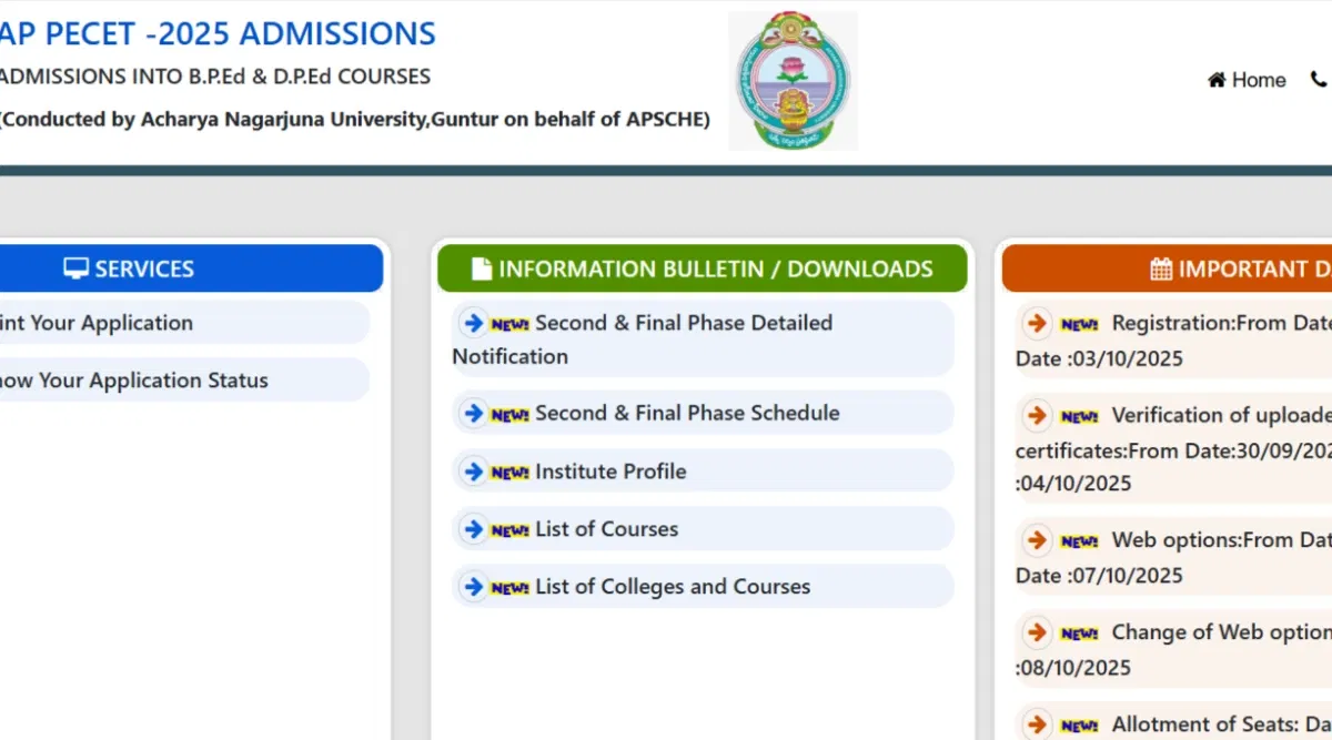 AP PECET Phase 2 Seat Allotment 2025 Expected Release Time