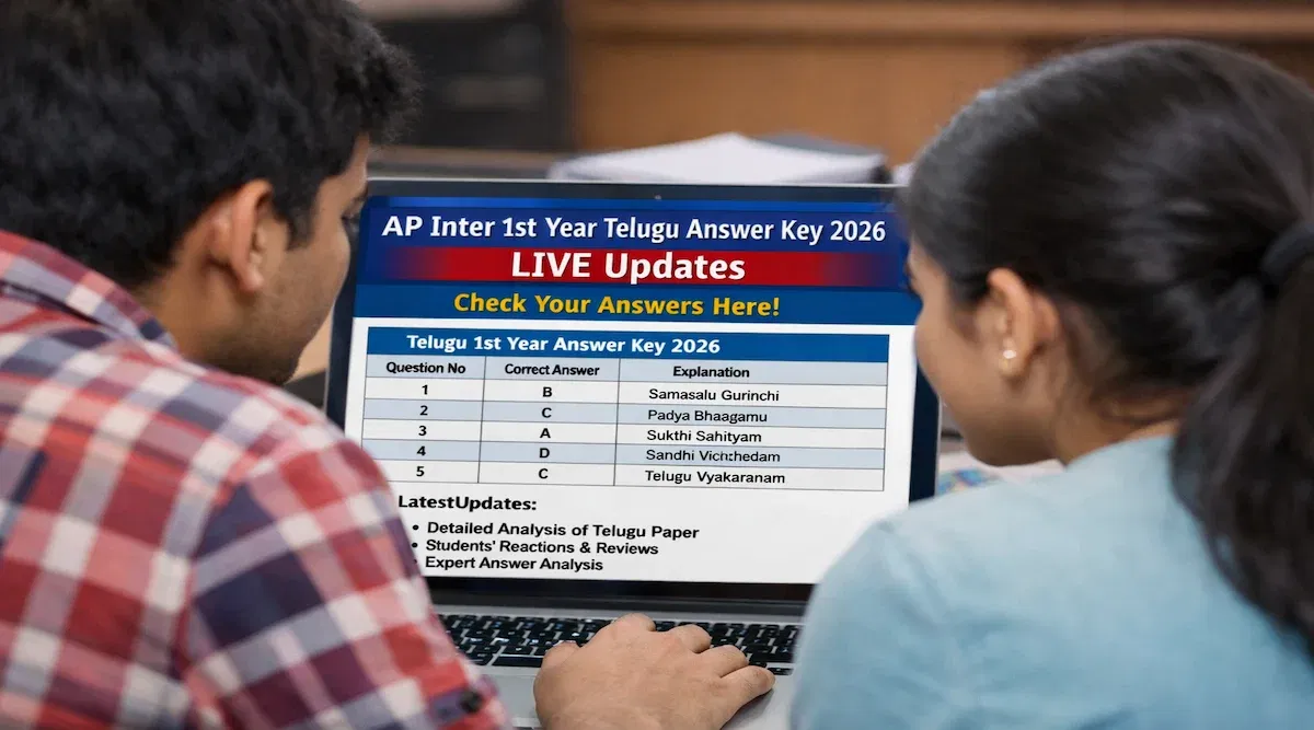 AP Inter 1st Year Telugu Answer Key 2026: Unofficial Key, Exam Analysis