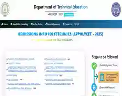 AP POLYCET Web Options 2025 Link Activated