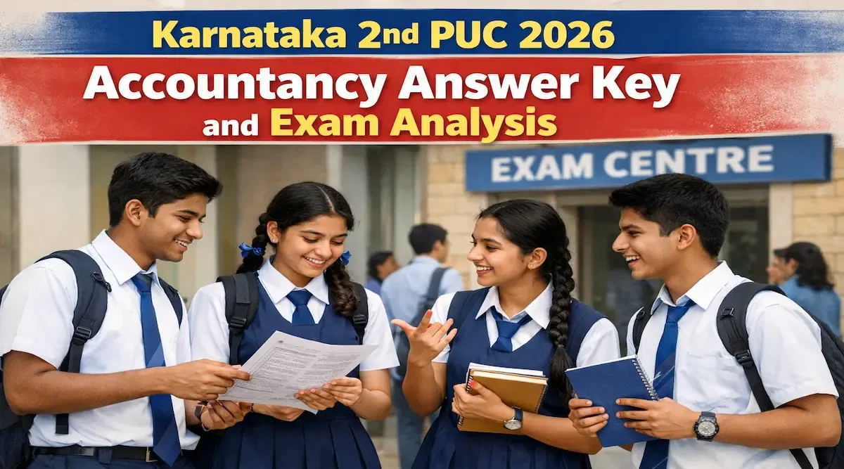 2nd PUC 2026 Accountancy Answer Key LIVE Updates: Question Paper Detailed Analysis