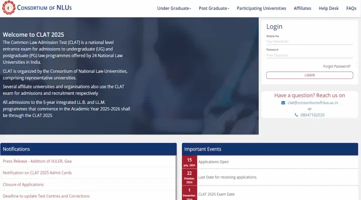 CLAT Admit Card 2025 Live Update: Link to be Activated Soon at consortiumofnlus.ac.in