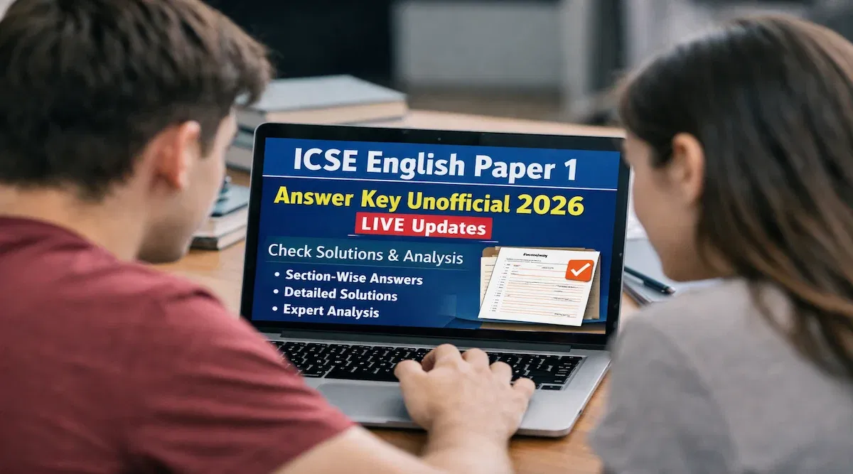 ICSE English Paper 1 Answer Key Unofficial 2026 LIVE Updates: Exam Difficulty Level