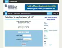 ICSI CS June Professional Result 2025 (Released): Check Toppers Name