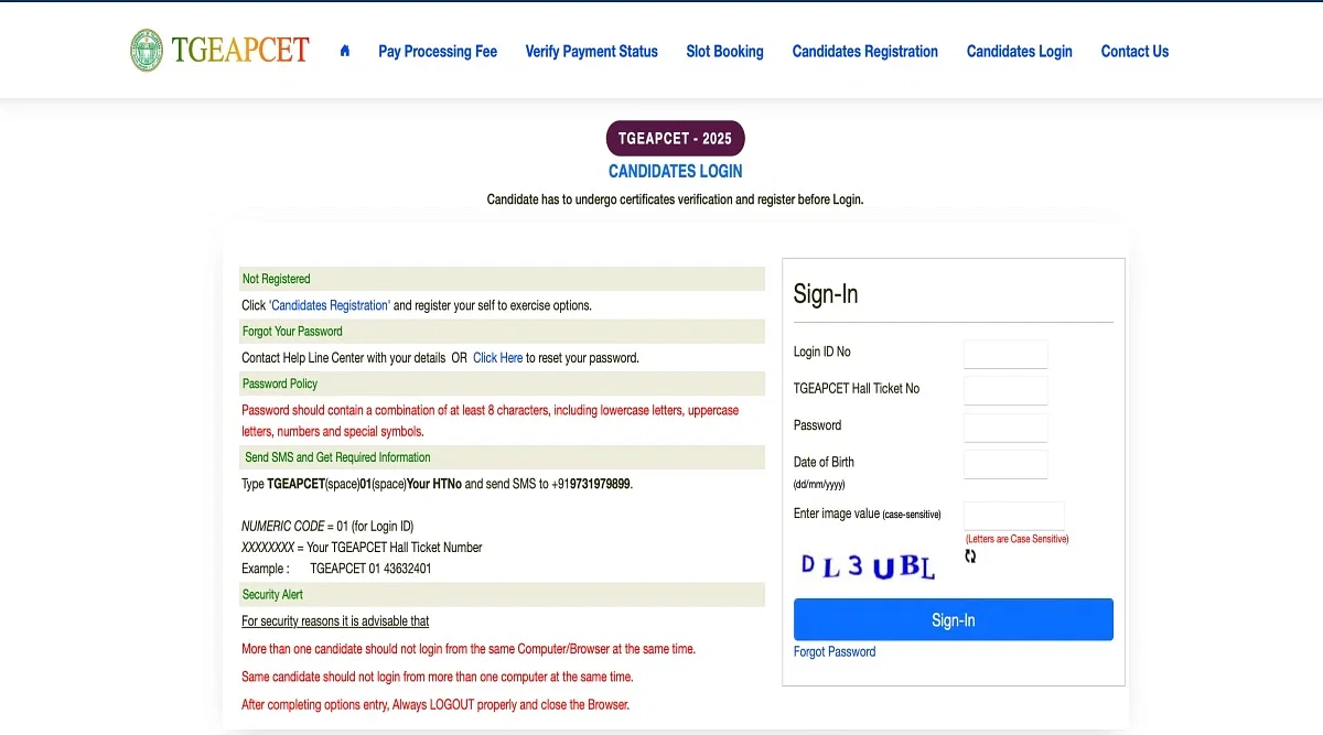 TG EAMCET Phase 2 Web Options 2025 (Begins): Direct Link, Instructions