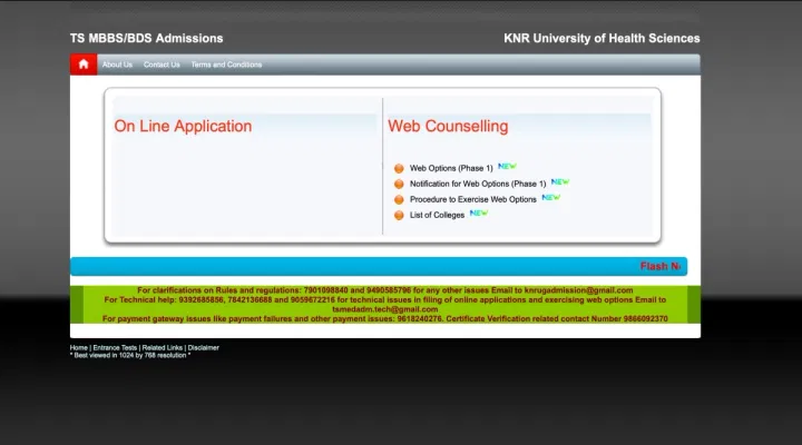 TS NEET UG Round 1 Web Option Link 2025 Activated