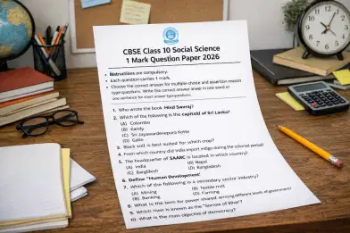 CBSE 2026 Class 10 Social Exam LIVE: Important Short Answer Questions, Unofficial Answer key 