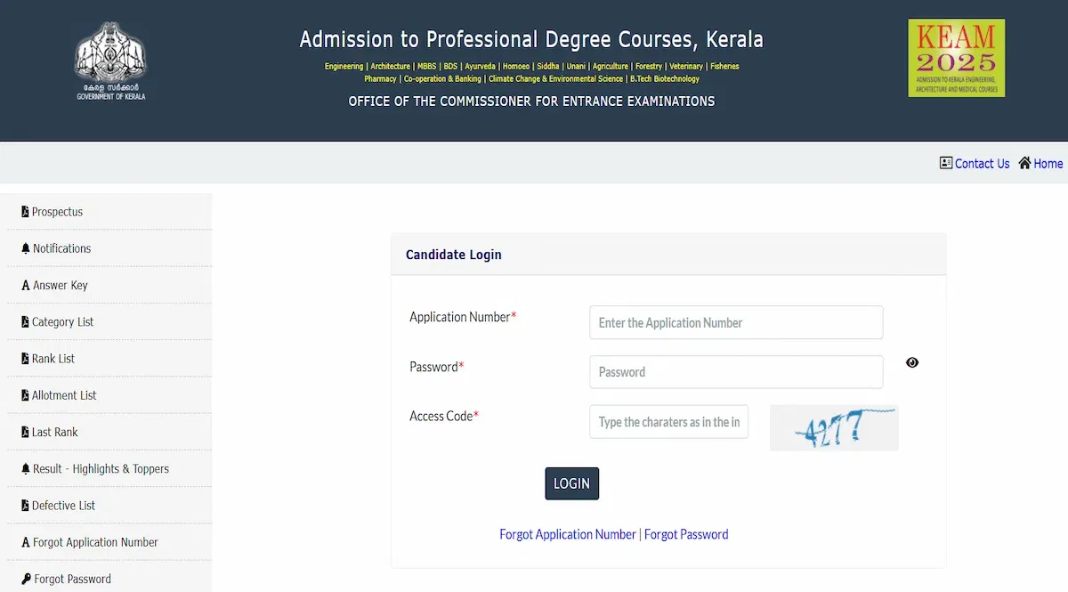 KEAM Round 1 Provisional Allotment 2025 Releasing Today
