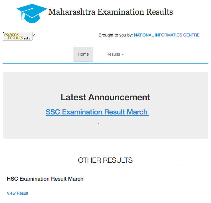 Maharashtra Board Result Website