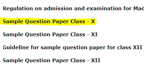 TBSE 10th Sample Paper