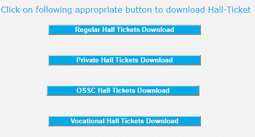 Telangana SSC Hall Ticket