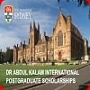 Dr Abdul Kalam International Postgraduate Scholarship
